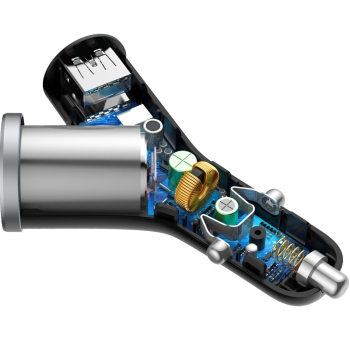 Baseus Y Type rozgałęźnik USB zapalniczka ładowarka